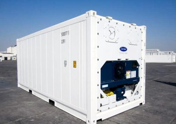 Conteneur de congélation 20′ Pieds Blanc RAL 9010